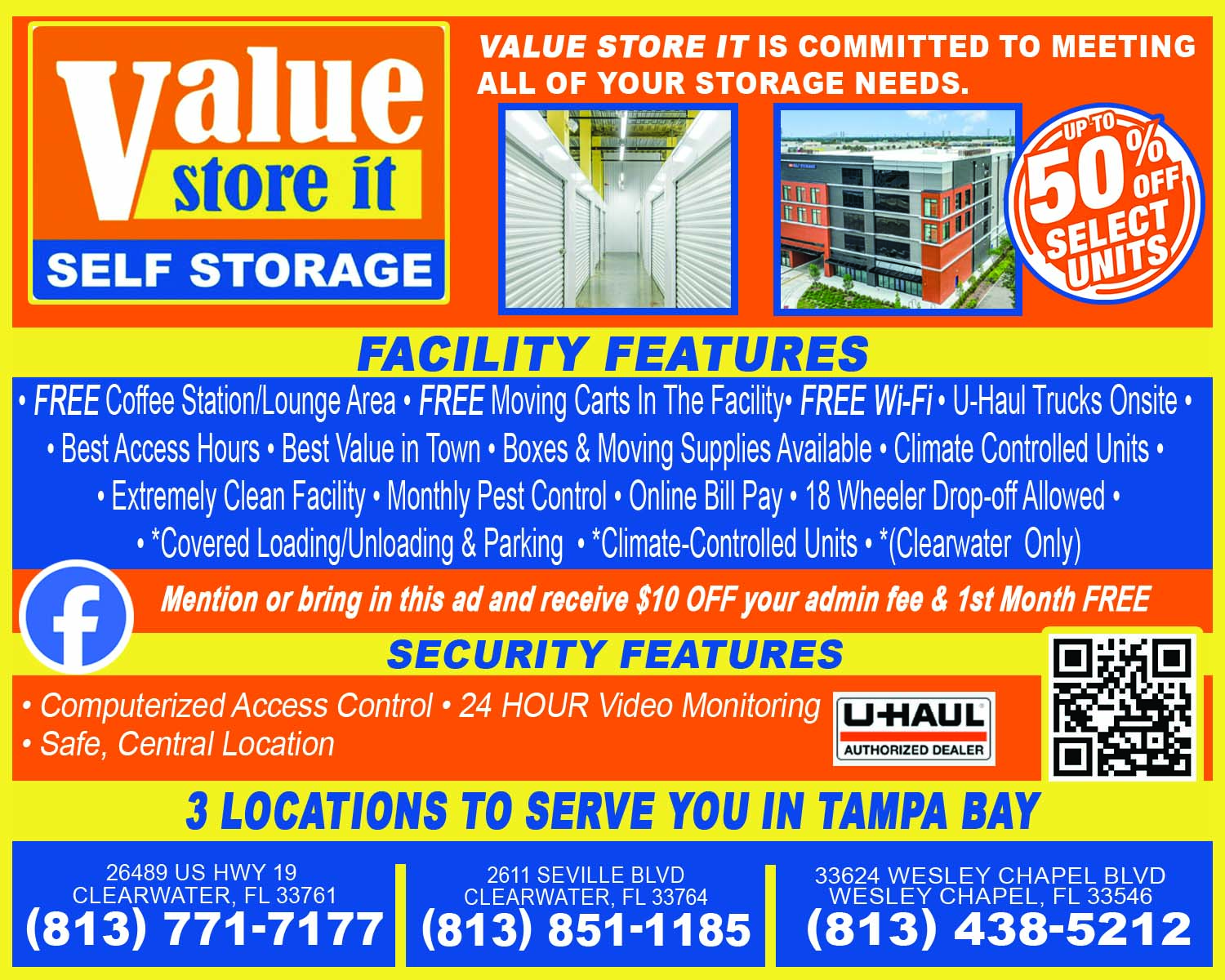 Value Store It ad Pinellas