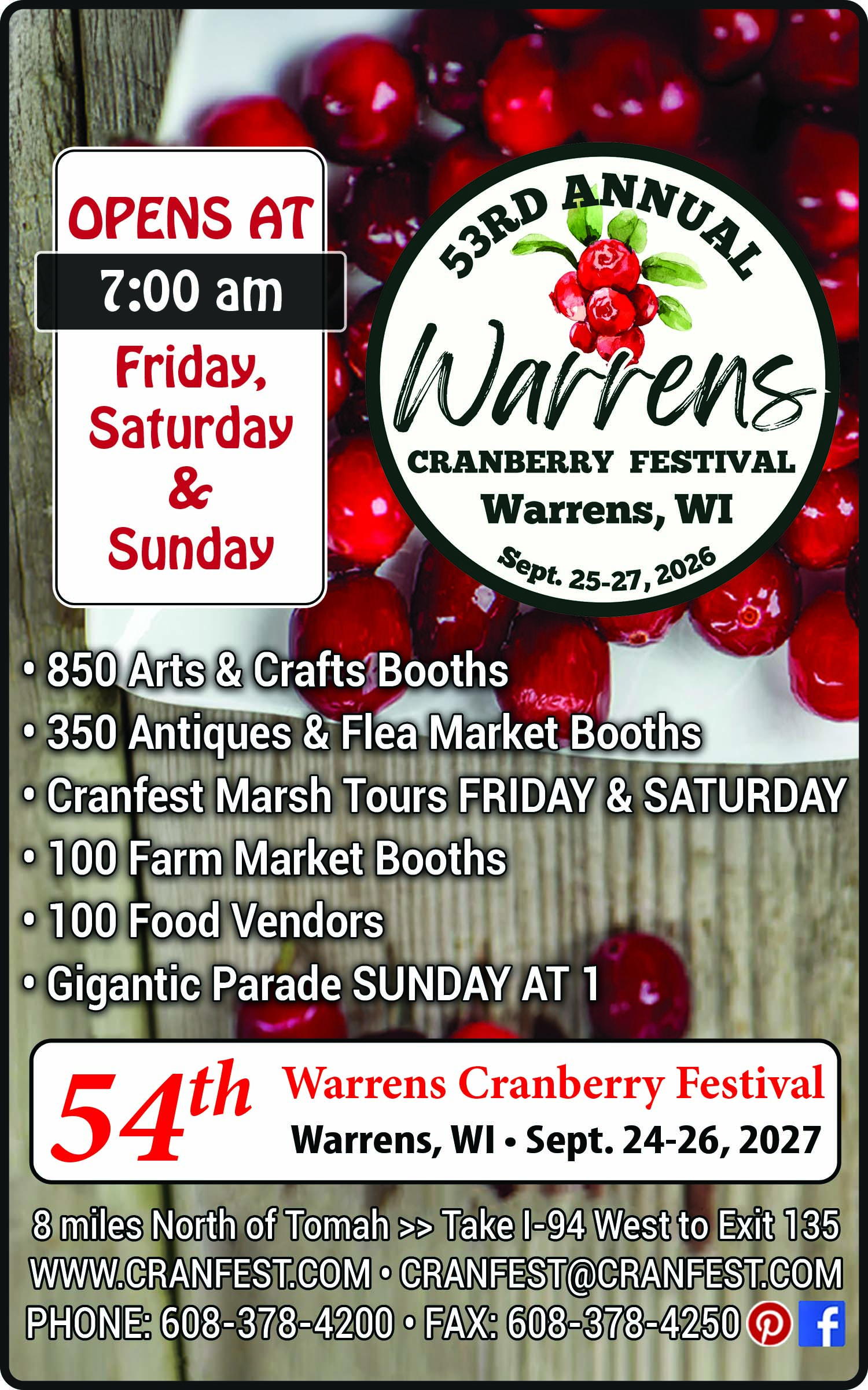 Warrens Cranberry Festival - 2026