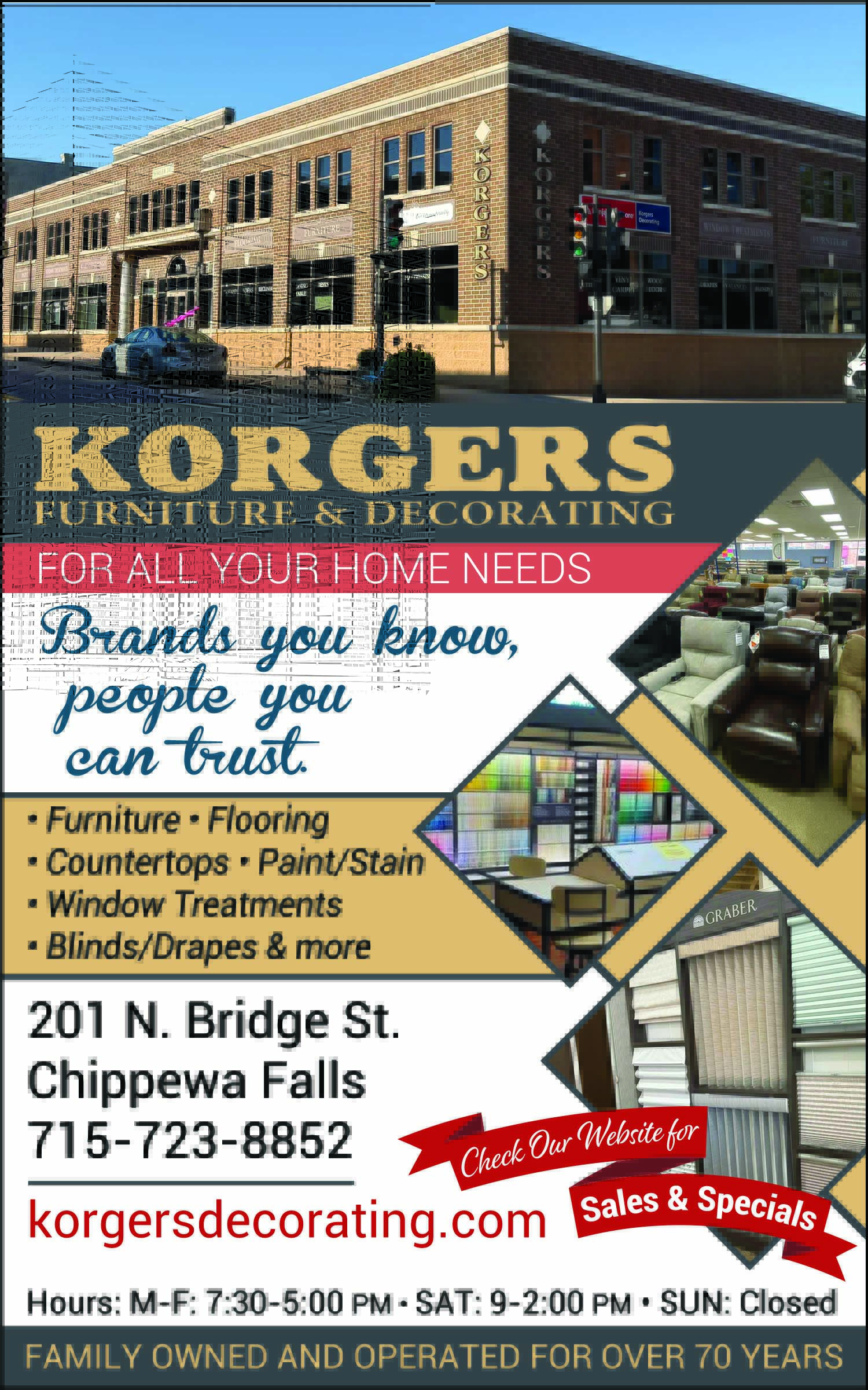 Korgers Furniture and Decorating